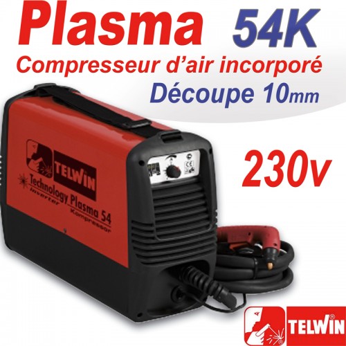 Coupeur plasma 8C + AIR - Compresseur intégré : Oui - Coupe de