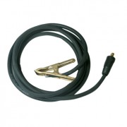 Pour monomig et trimig ( jusqu'à 255A) câbles de masse 250 A, 3 m, diam 25 mm², connecteur 10/25, pince bronze
